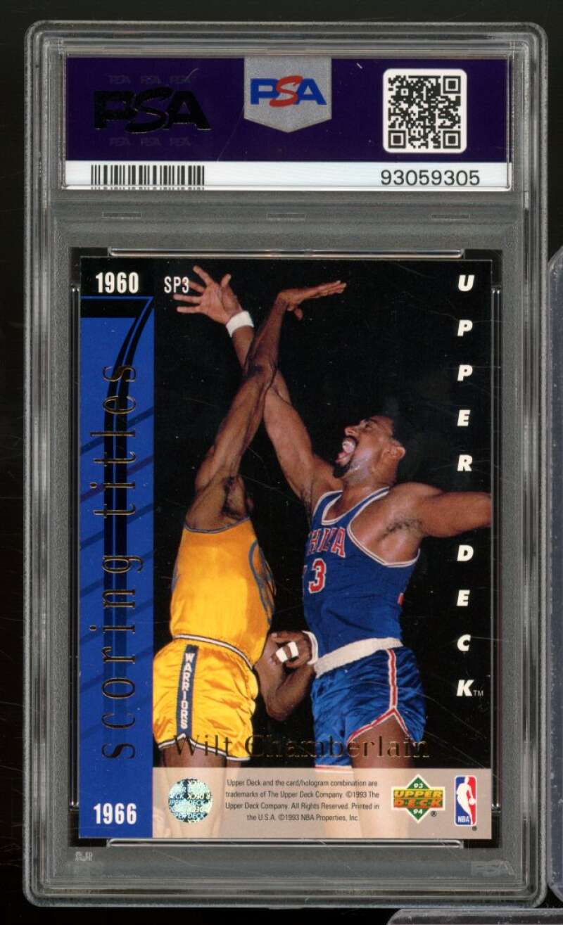 Michael Jordan/Wilt Chamberlain Card 1993-94 Upper Deck #SP3 PSA 9 Image 2