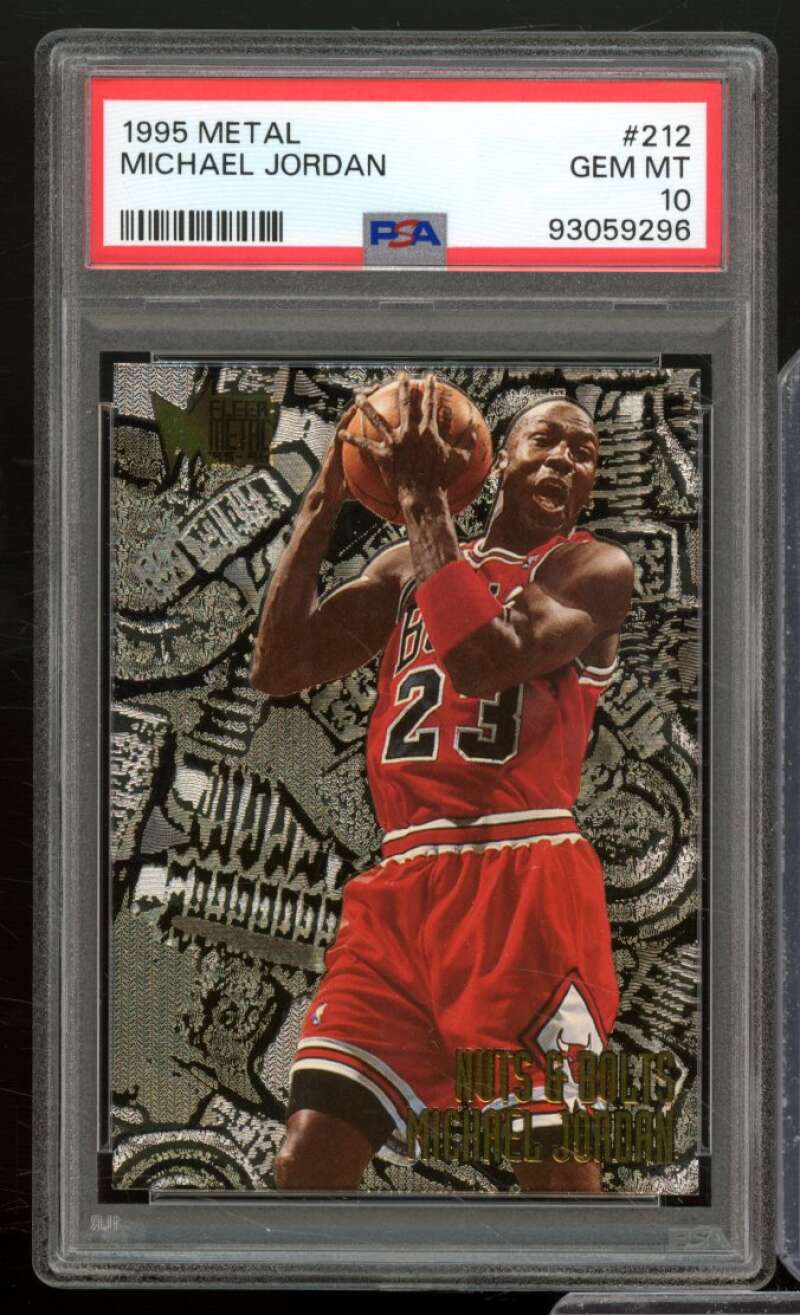 Michael Jordan Card 1995-96 Metal #212 PSA 10 Image 1