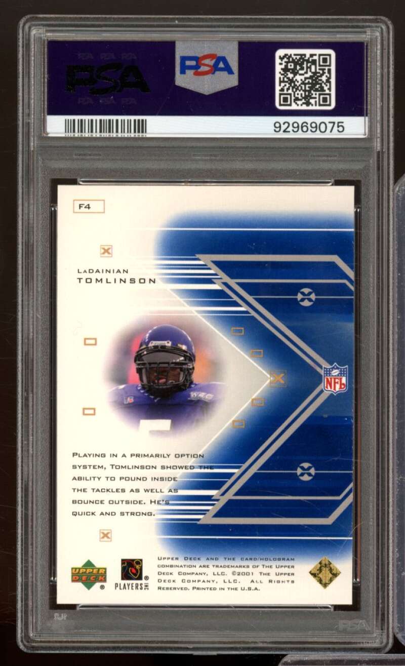 Ladainian Tomlinson Rookie Card 2001 UD Pros Prospects Future Fame #F4 PSA 9 Image 2