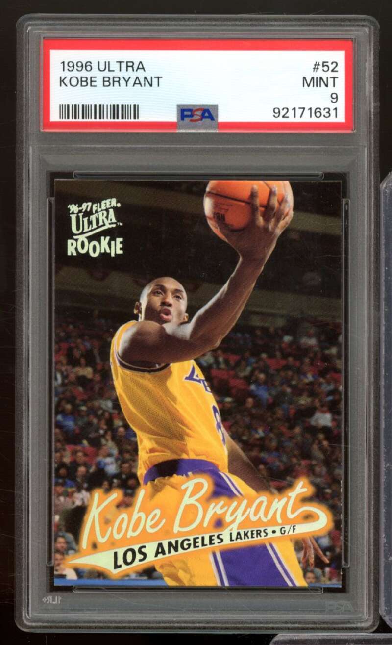 Kobe Bryant Rookie Card 1996-97 Ultra #52 PSA 9 Image 1