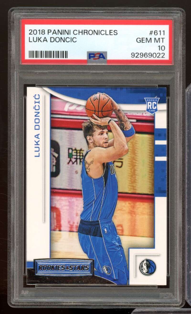 Luka Doncic Rookie Card 2018-19 Panini Chronicles #611 PSA 10 Image 1