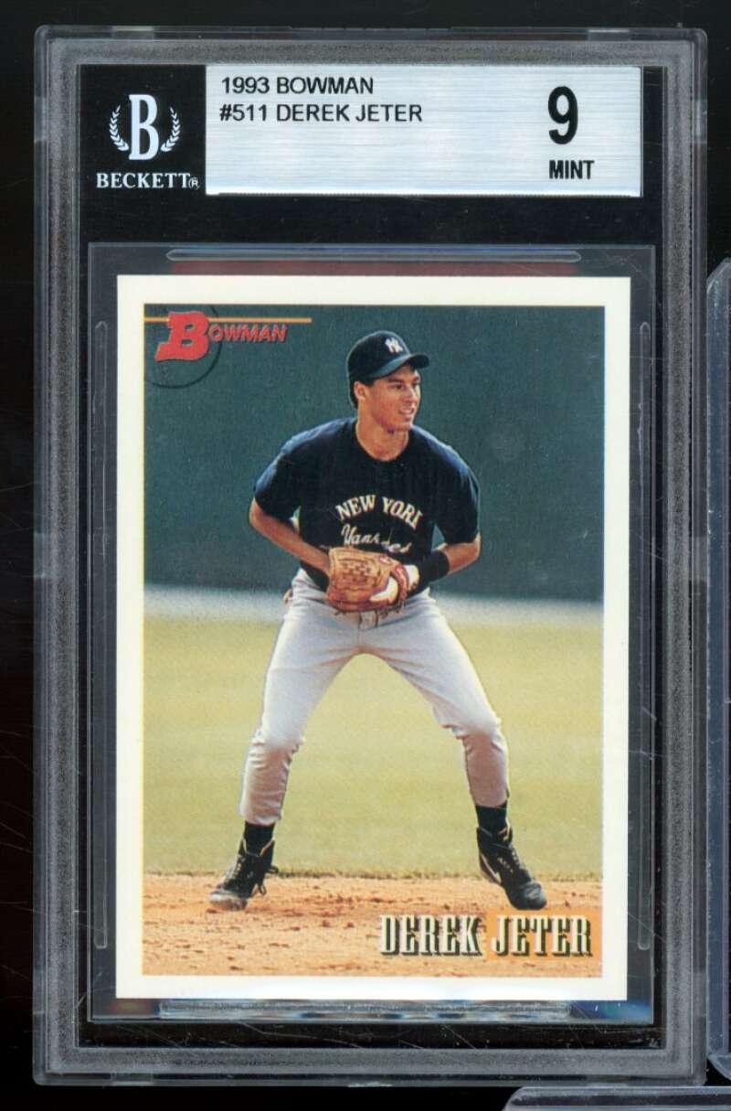 Derek Jeter Rookie Card 1993 Bowman #511 BGS 9 Image 1