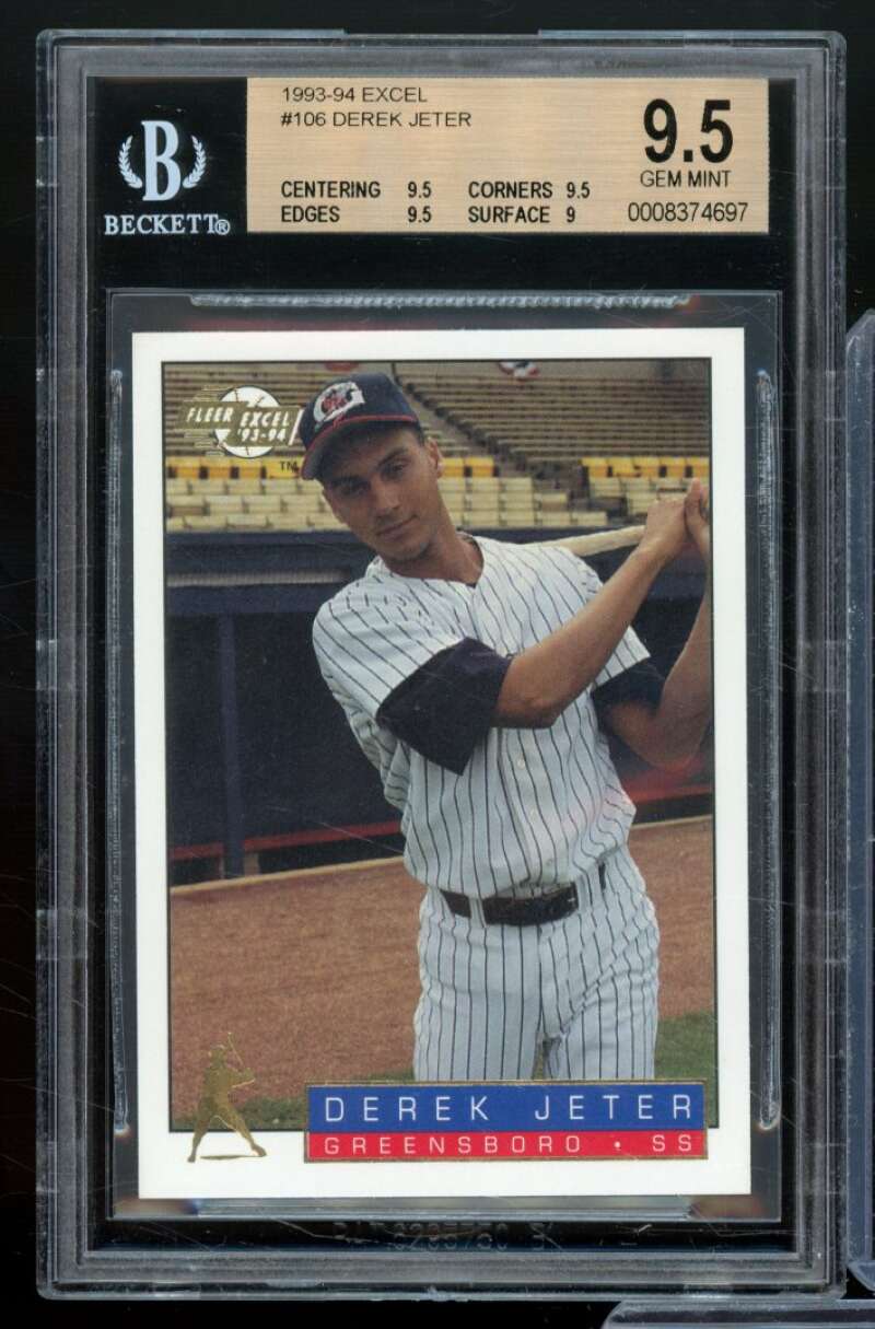 Derek Jeter Rookie Card 1993-94 Excel #106 BGS 9.5 Image 1