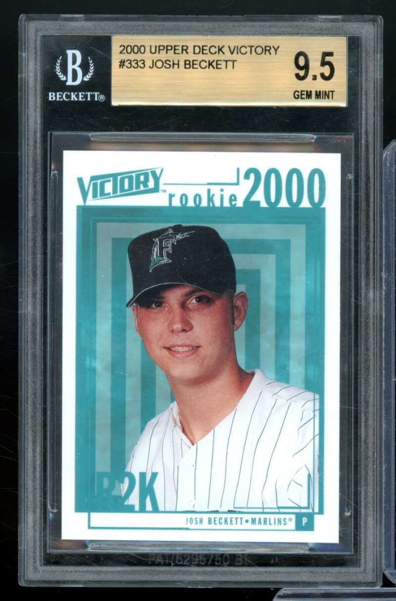 Josh Beckett Rookie Card 2000 Upper Deck Victory #333 BGS 9.5 Image 1