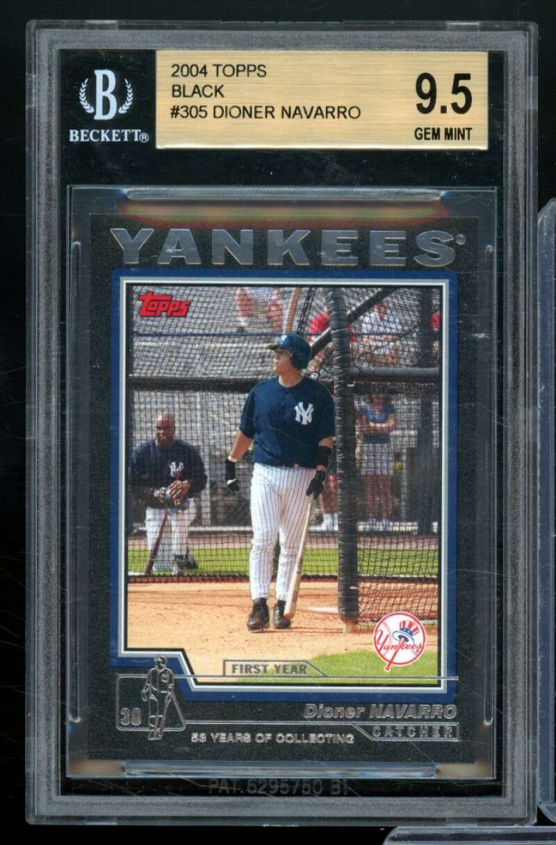 Dioner Navarro Rookie Card 2004 Topps Black #305 BGS 9.5 Image 1