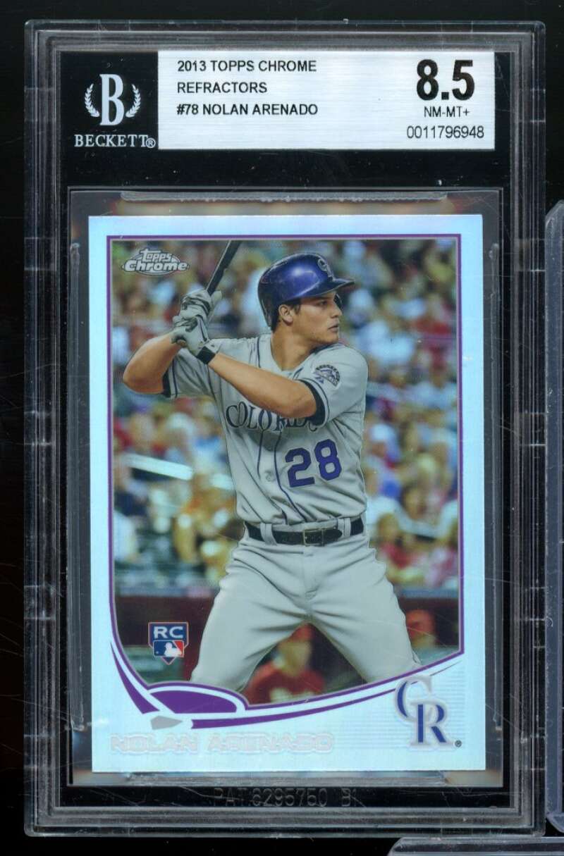 Nolan Arenado Card 2013 Topps Chrome Refractors #78 BGS 8.5 Image 1