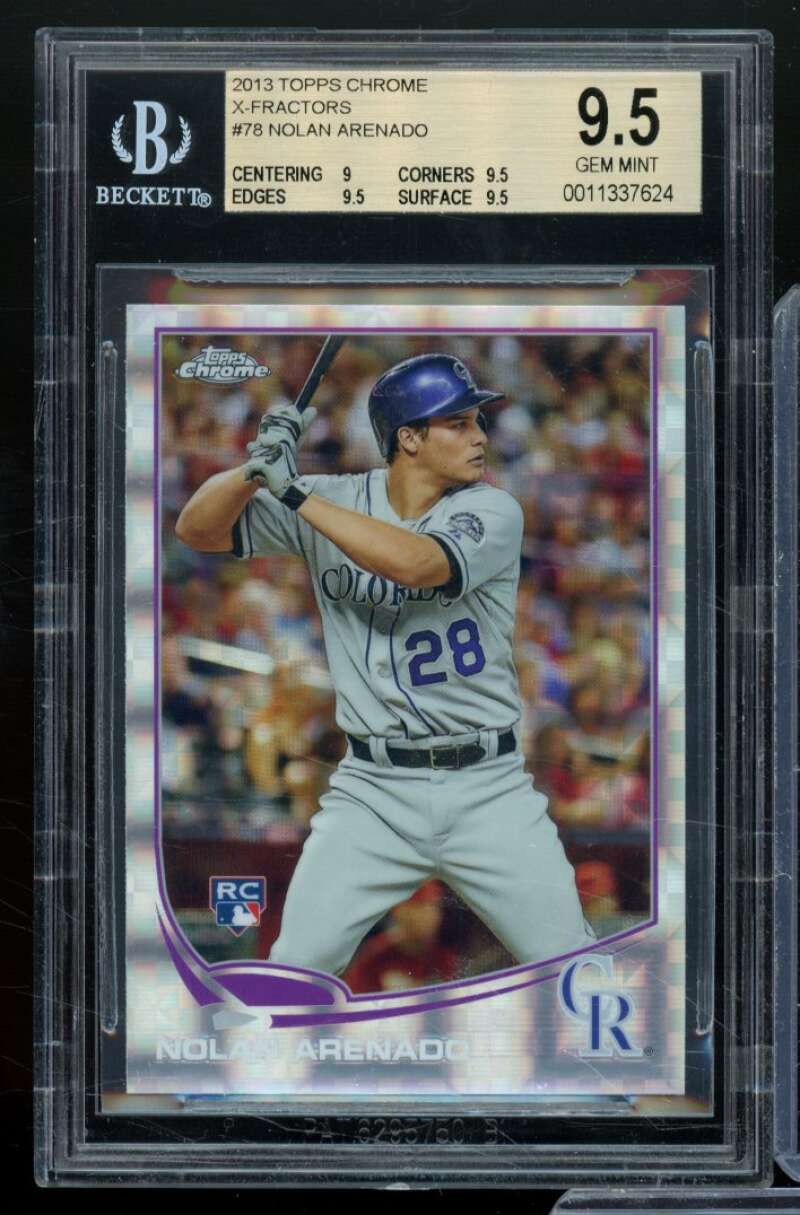 Nolan Arenado Rookie Card 2013 Topps Chrome X-Fractors #78 BGS 9.5 Image 1