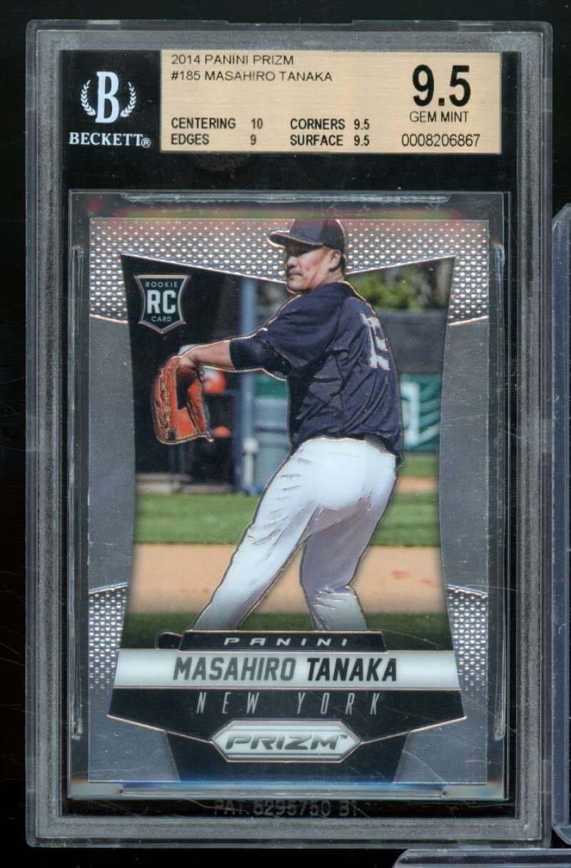 Masahiro Tanaka Rookie Card 2014 Panini Prizm #185 BGS 9.5 Image 1