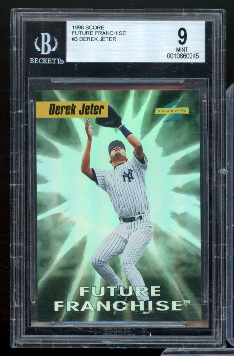 Derek Jeter Card 1996 Score Future Franchise #3 BGS 9 Image 1