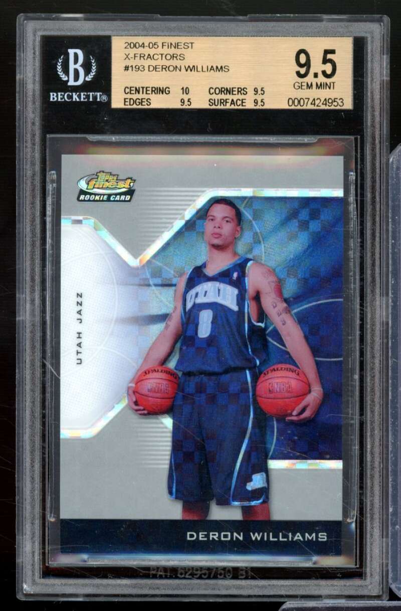 Deron Williams Card 2004-05 Finest X-Fractors #193 BGS 9.5 Image 1