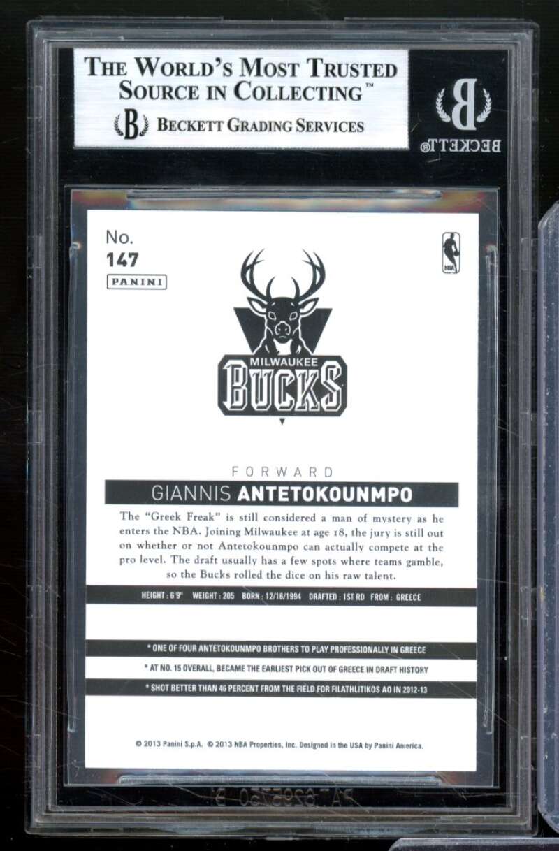 Giannis Antetokounmpo Card 2013-14 Hoops Chinese #147 BGS 8.5 Image 2