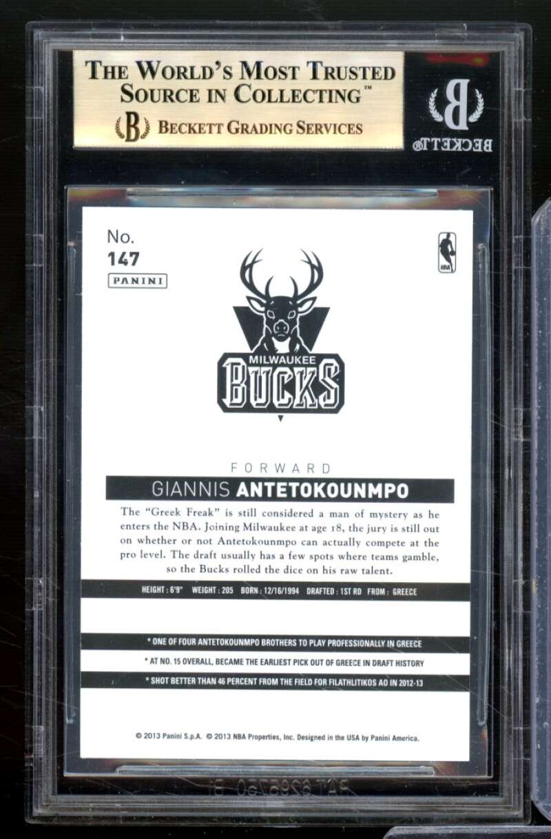 Giannis Antetokounmpo Rookie Card 2013-14 Hoops Chinese #147 BGS 9.5 Image 2