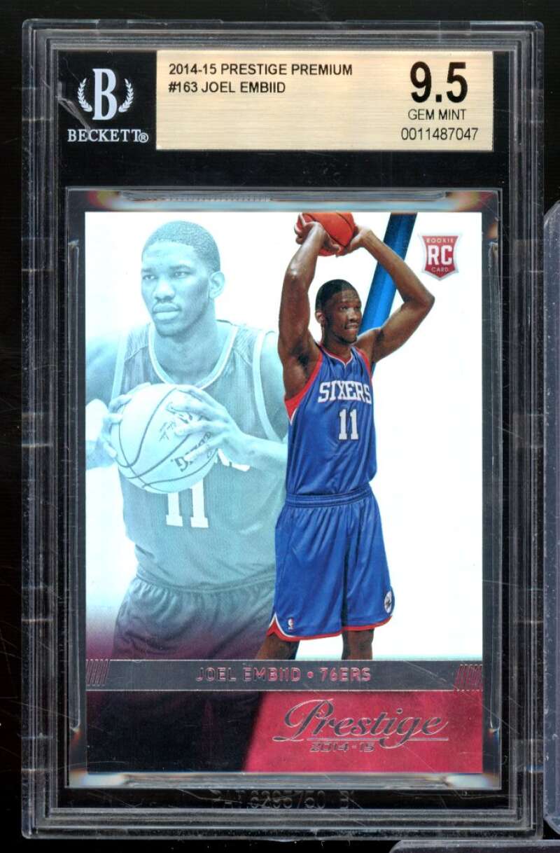 Joel Embiid Rookie Card 2014-15 Prestige Premium #163 BGS 9.5 Image 1