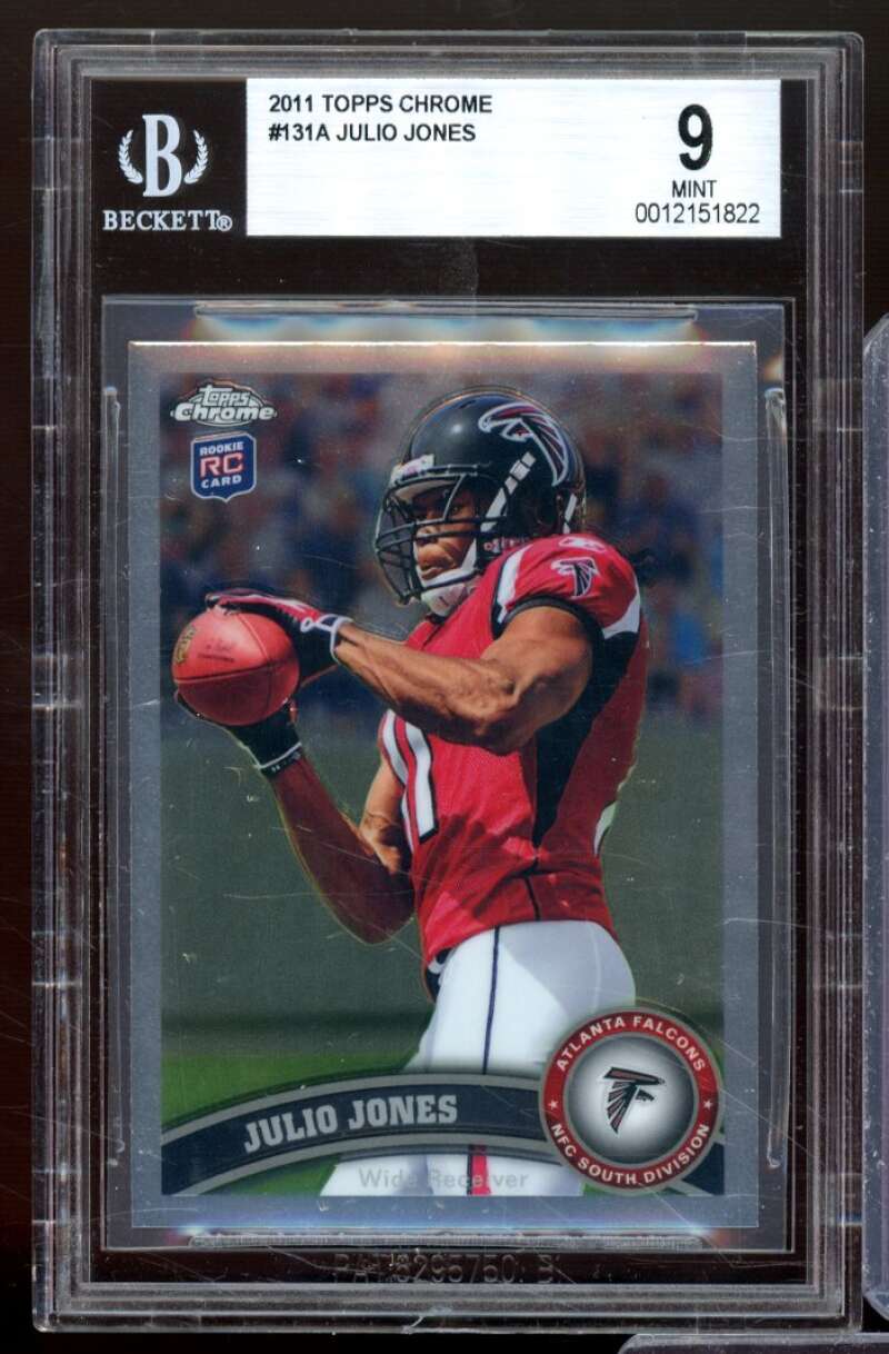 Julio Jones Rookie Card 2011 Topps Chrome #131A BGS 9 Image 1