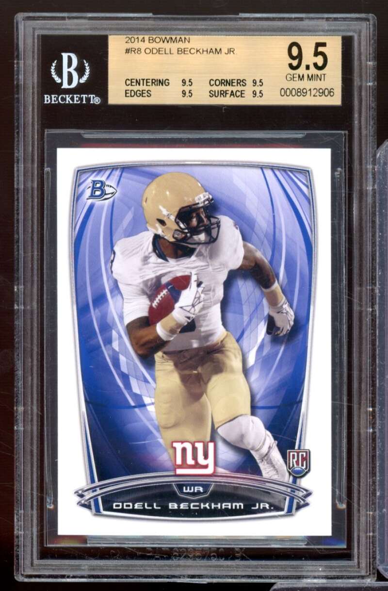 Odell Beckham Jr. Rookie Card 2014 Bowman #R8 BGS 9.5 Image 1