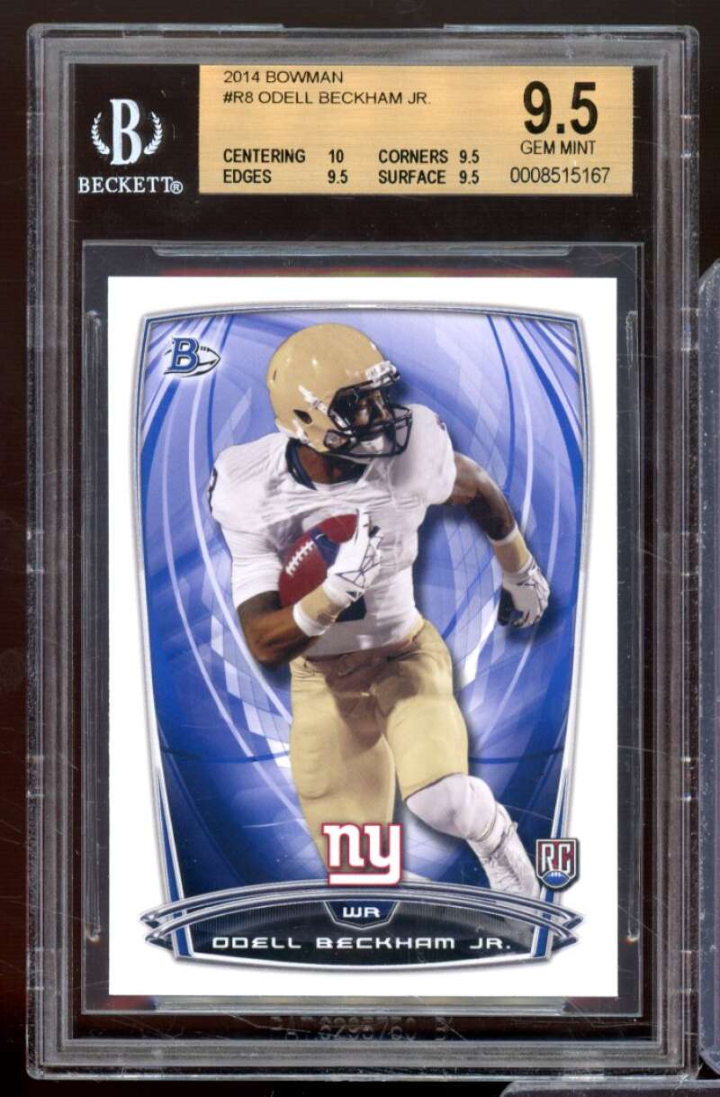 Odell Beckham Jr. Rookie Card 2014 Bowman #R8 BGS 9.5 Image 1