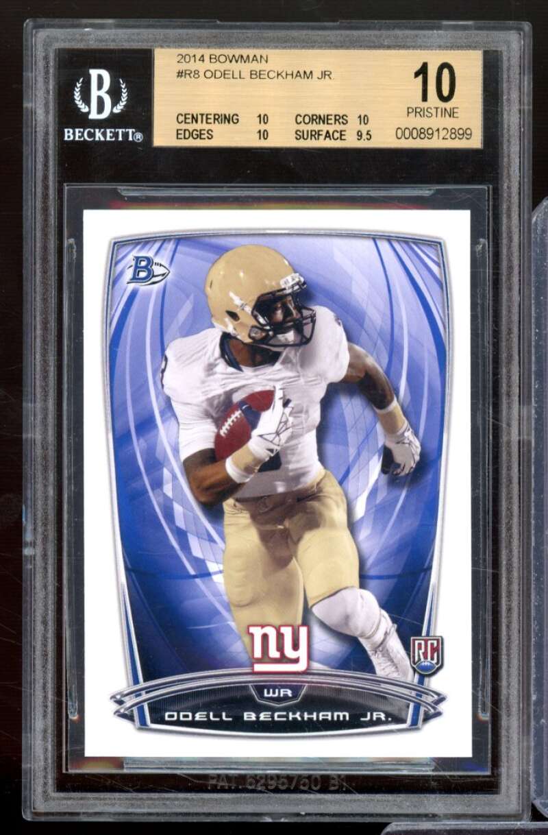 Odell Beckham Jr. Rookie Card 2014 Bowman #R8 BGS 10 Image 1