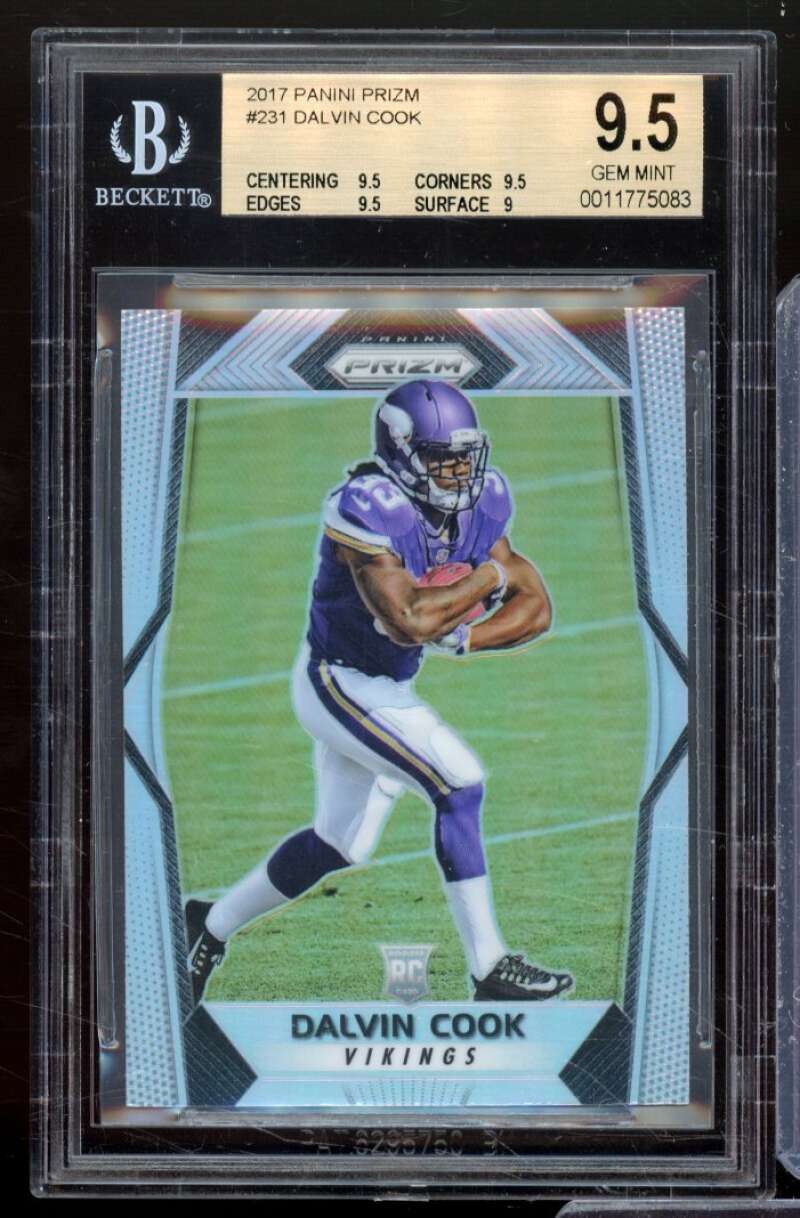 Dalvin Cook Rookie Card 2017 Panini Prizm #231 BGS 9.5 Image 1