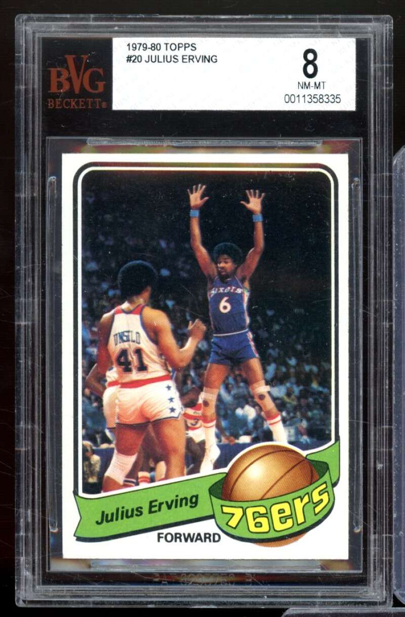 Julius Erving Card 1979-80 Topps #20 BGS 8 Image 1