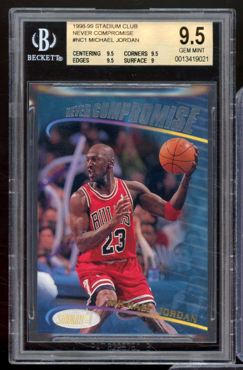 Michael Jordan Card 1998-99 Stadium Club Never Compromise #NC1 BGS 9.5 Image 1