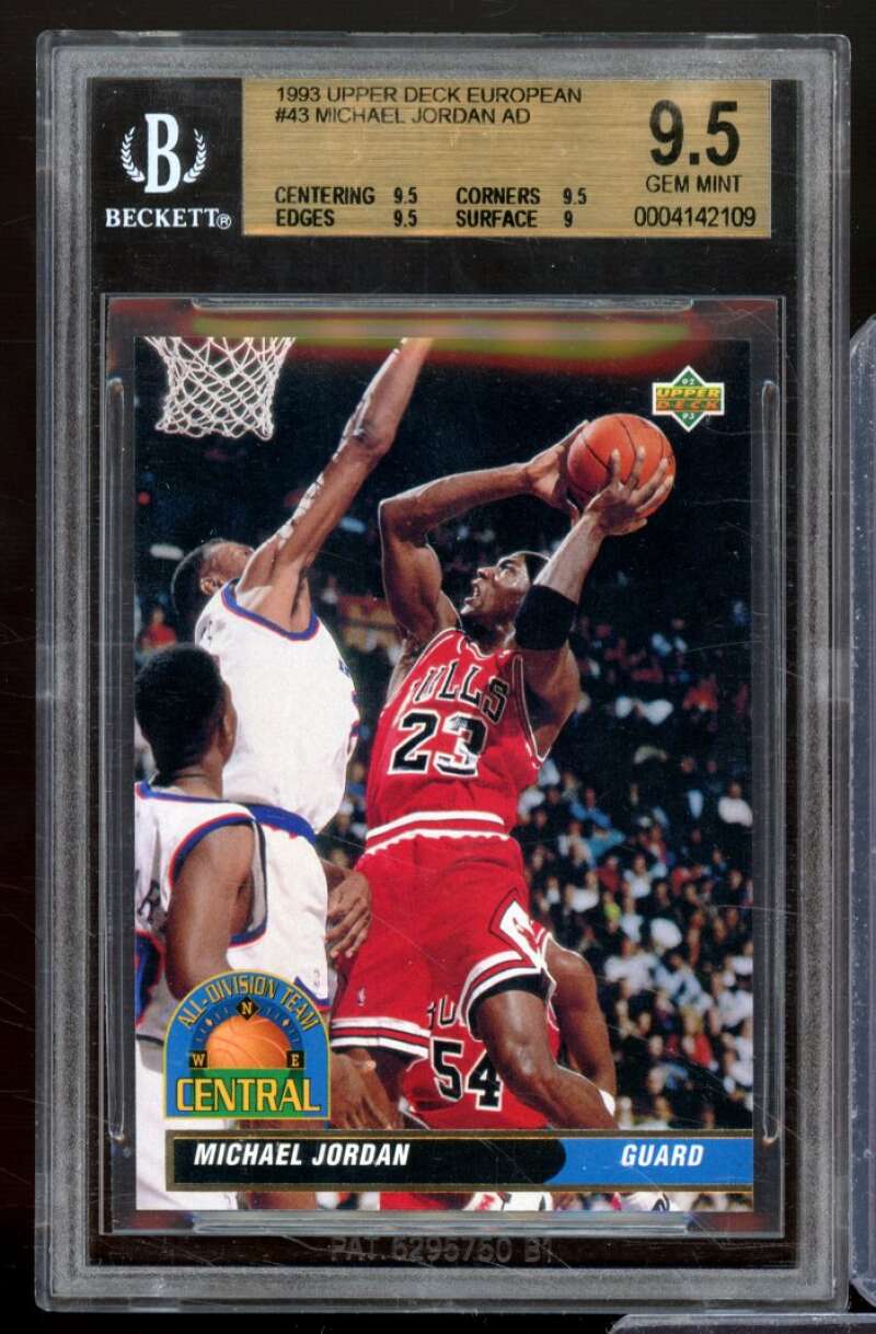 Michael Jordan Card 1993-94 Upper Deck European #43 BGS 9.5 Image 1