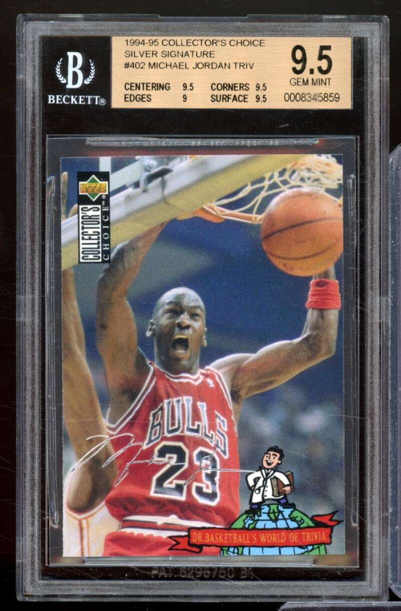 Michael Jordan Card 1994-95 Collector's Choice Silver Signature #402 BGS 9.5 Image 1