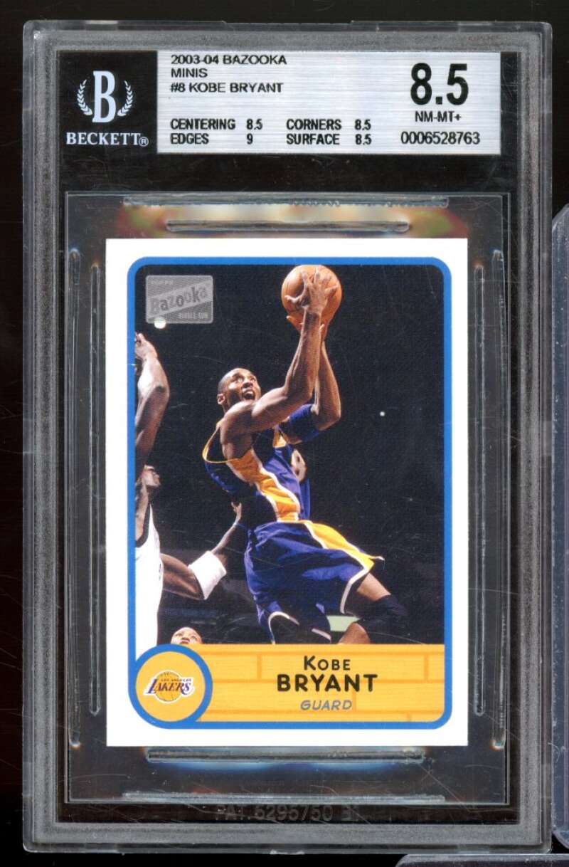 Kobe Bryant Card 2003-04 Bazooka B Minis #8 BGS 8.5 Image 1