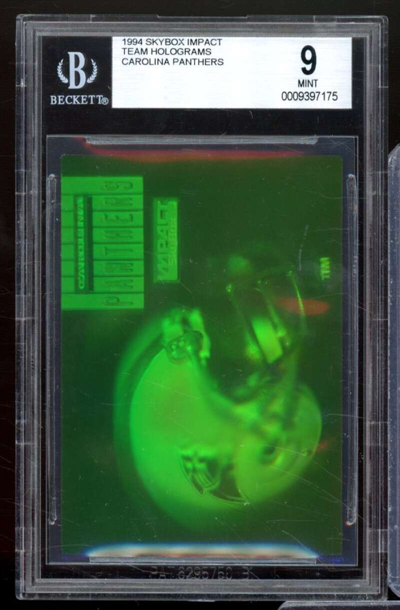 Carolina Panthers Card 1994 Skybox Impact Team Holograms #nno BGS 9 Image 1