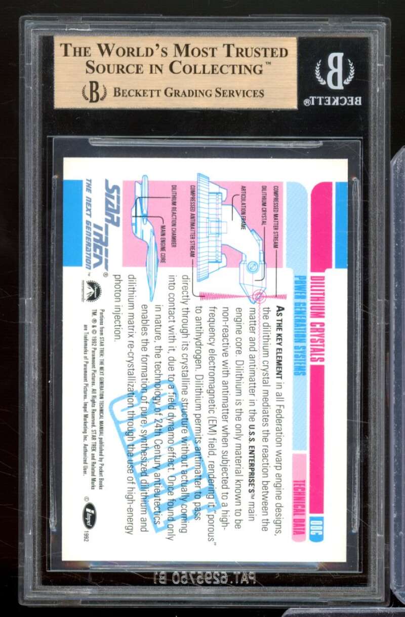 Dilithium Crystals Card 1992 Star Trek The Next Generation #103 BGS 10 Image 2