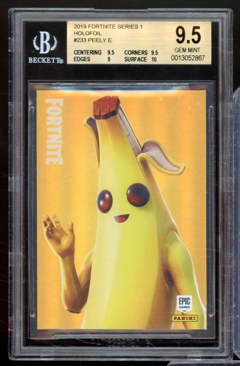 Peely Card 2019 Fortnite Series 1 USA Holofoil #233 BGS 9.5 Image 1