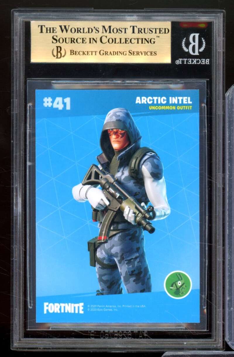 Arctic Intel Card 2020 Fortnite Series 2 USA Cracked Ice #41 BGS 9.5 Image 2