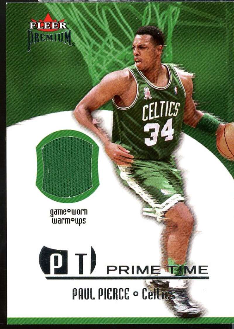 Paul Pierce Card 2002-03 Fleer Premium Prime Time Game Used #8  Image 1