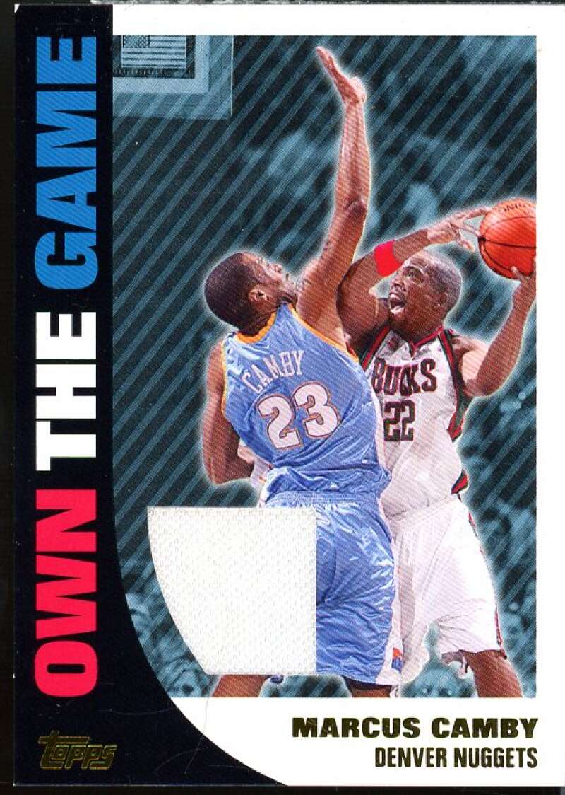 Marcus Camby Card 2008-09 Topps Own the Game Relics Gold #OTGR7  Image 1