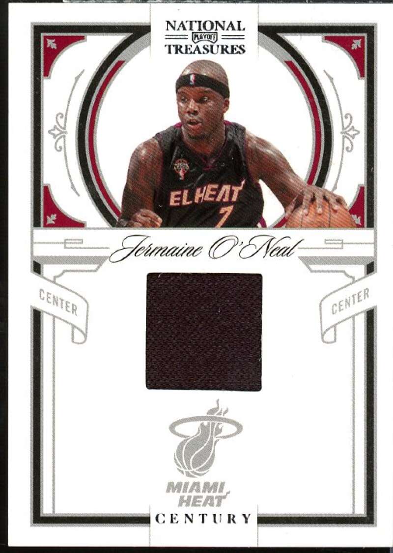 Jermaine O'Neal Card 2009-10 Playoff National Treasures Century Materials #73  Image 1