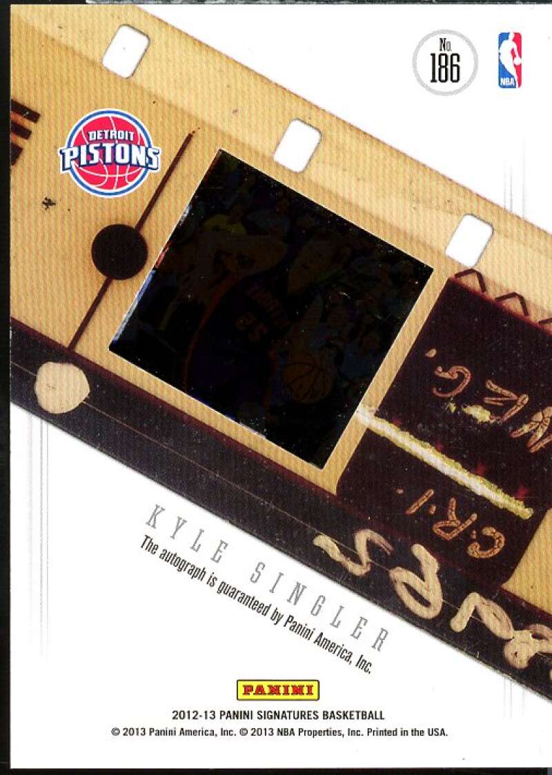 Kyle Singler Card 2012-13 Panini Signatures Film Autographs #186  Image 2