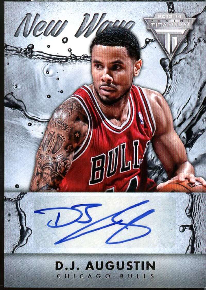 D.J. Augustin Card 2013-14 Panini Titanium New Wave Signatures #58  Image 1