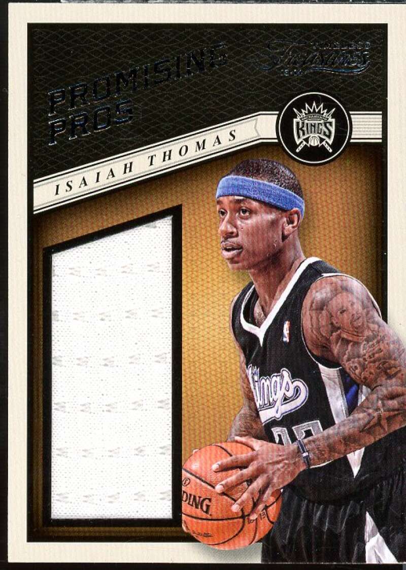 Isaiah Thomas Card 2013-14 Timeless Treasures Promising Pros Materials #20  Image 1