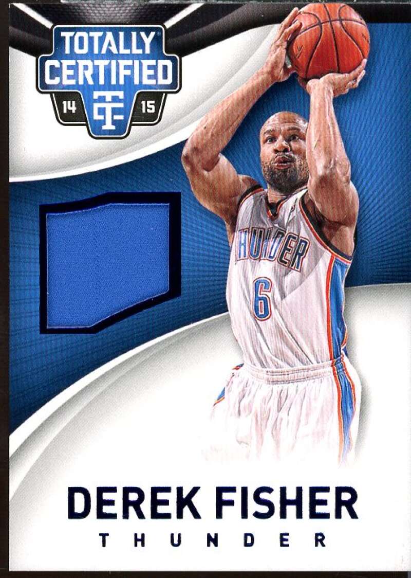 Derek Fisher Card 2014-15 Totally Certified Jerseys Blue #29  Image 1