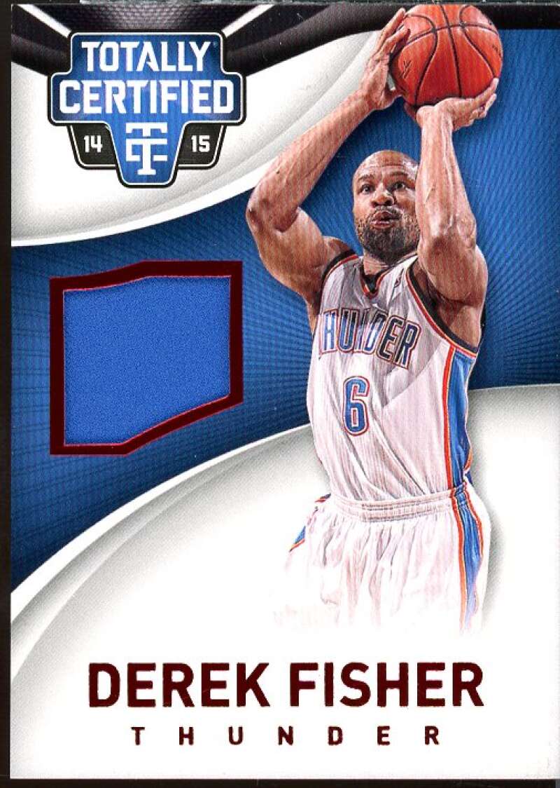 Derek Fisher Card 2014-15 Totally Certified Jerseys Red #29  Image 1