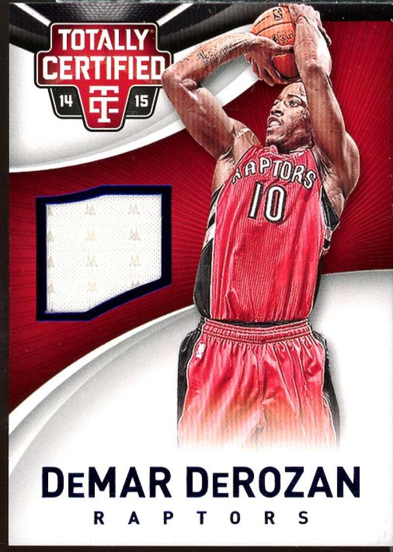 DeMar DeRozan Card 2014-15 Totally Certified Jerseys Blue #27  Image 1