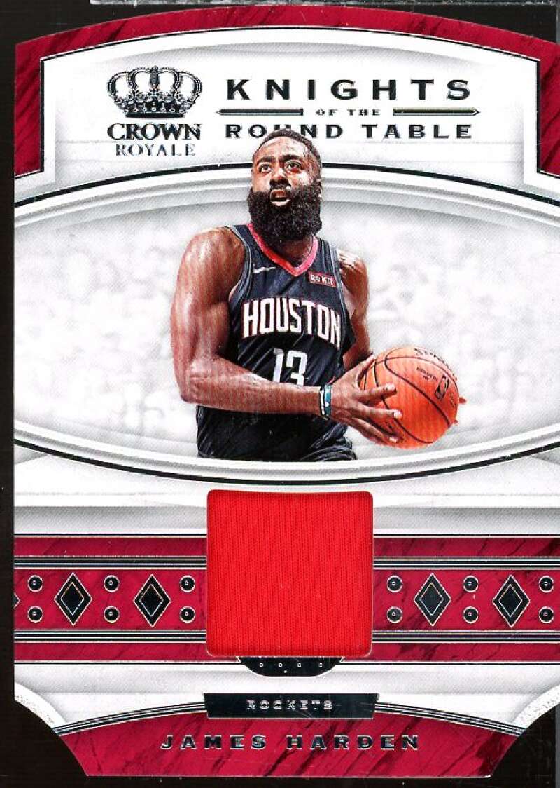 James Harden Card 2019-20 Crown Royale Knights of the Round Table Materials #2  Image 1