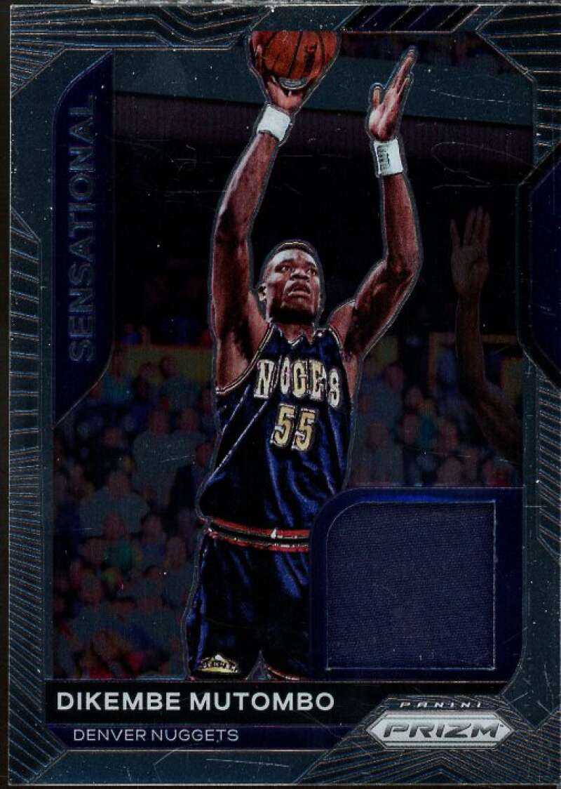 Dikembe Mutombo Card 2020-21 Panini Prizm Sensational Swatches #21  Image 1