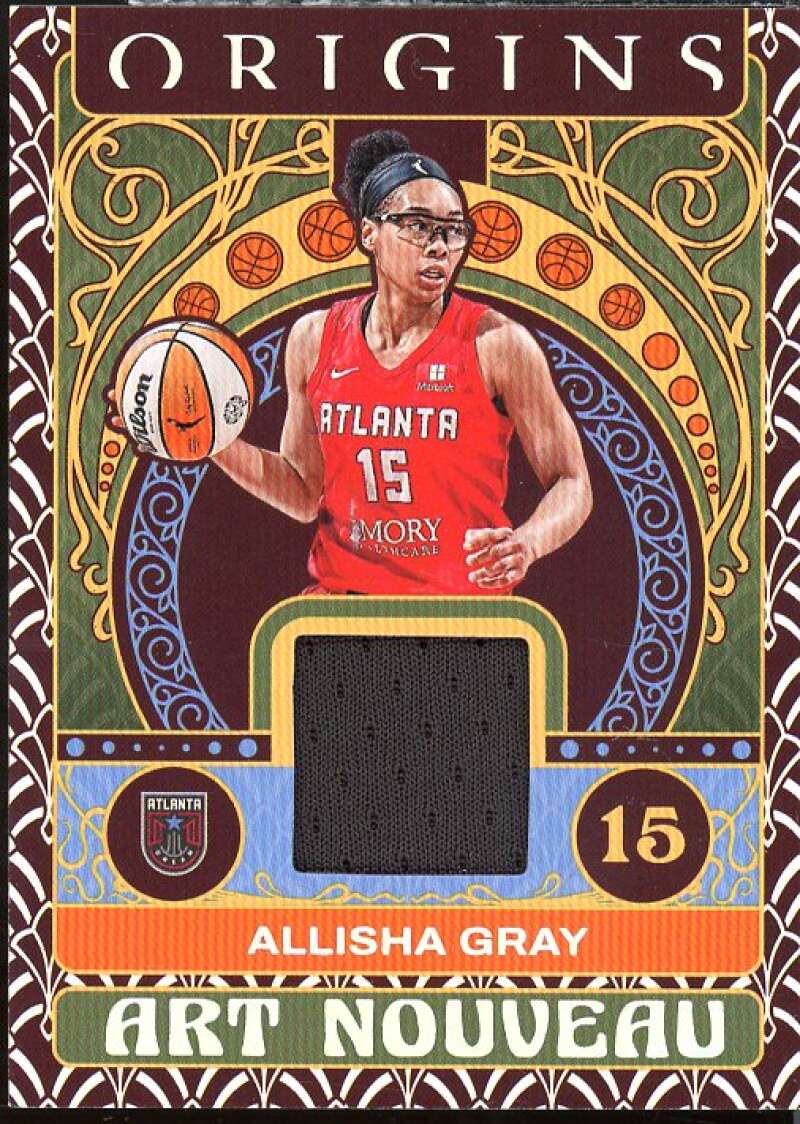 Allisha Gray Card 2023 Panini Origins WNBA Art Nouveau Memorabilia #AN-AGR  Image 1