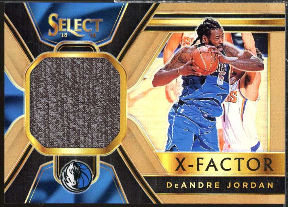 DeAndre Jordan Card 2018-19 Select X Factor Memorabilia Prizms Copper #14  Image 1