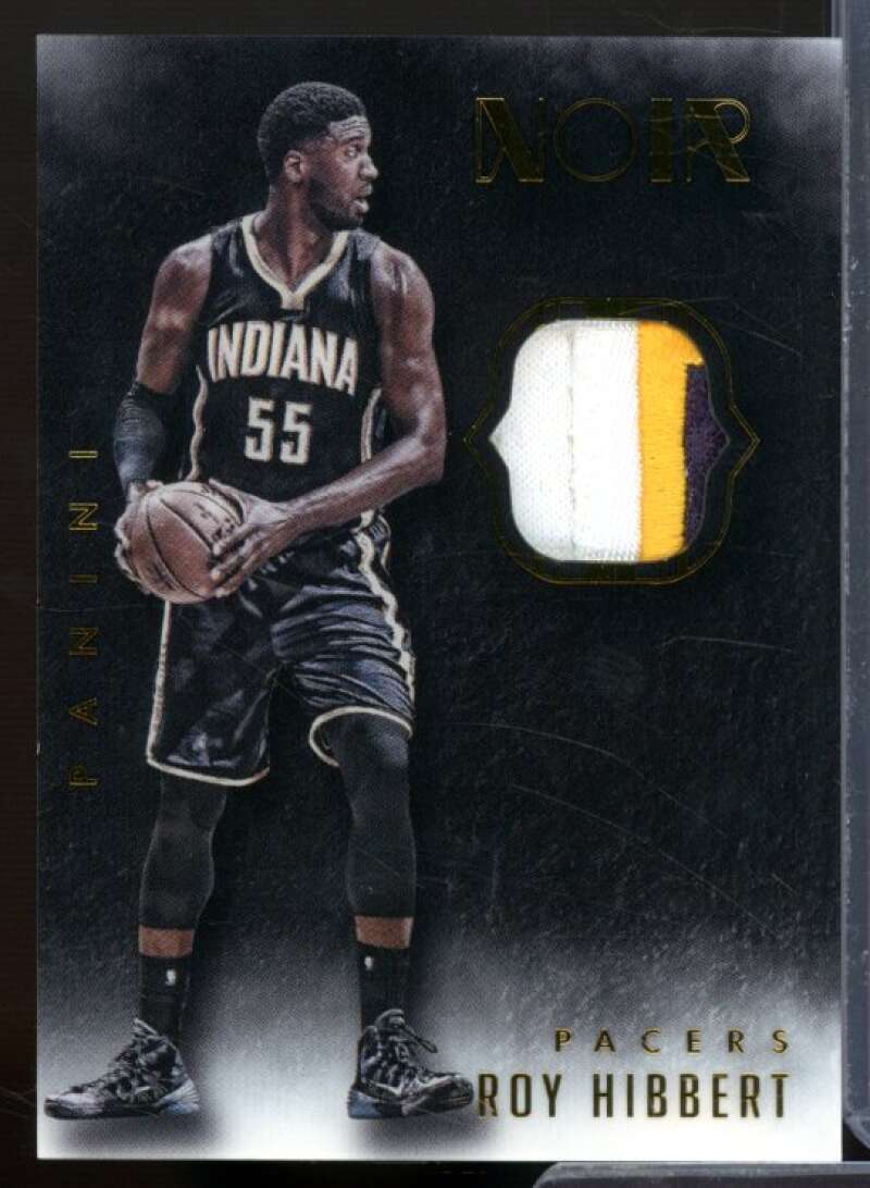 Roy Hibbert Card 2014-15 Panini Noir Acetate Noir Materials Prime #ANPRH  Image 1