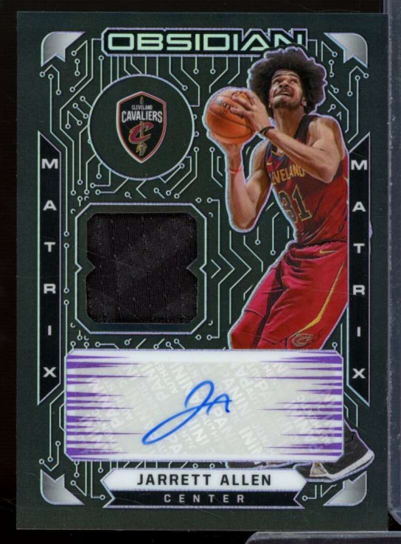 Jarrett Allen 2020-21 Obsidian Matrix Material Autos Electric Etch Purple #5  Image 1