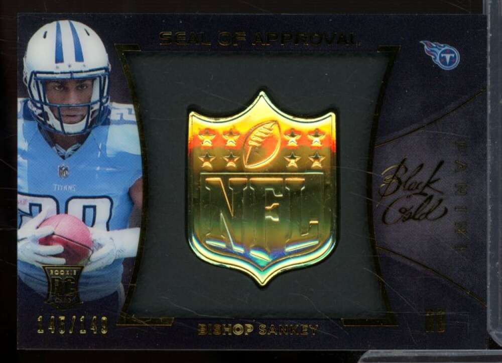 Bishop Sankey Rookie Card 2014 Panini Black Gold NFL Seal of Approval #73  Image 1