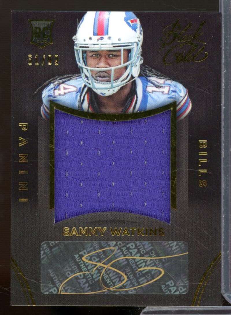 Sammy Watkins Rookie Card 2014 Panini Black Gold Rookie Autograph Jerseys #31  Image 1