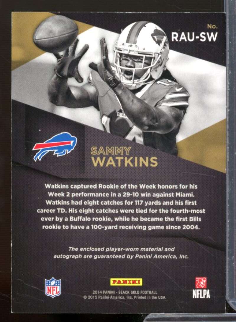 Sammy Watkins Rookie Card 2014 Panini Black Gold Rookie Autograph Jerseys #31  Image 2