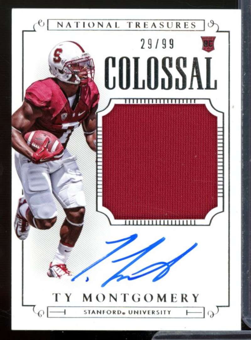 Ty Montgomery JSY AU 2015 Panini National Treasures Collegiate Multisport #338  Image 1